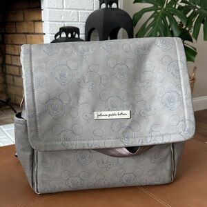 Petunia Pickle Bottom Gray Mickey Mouse Backpack